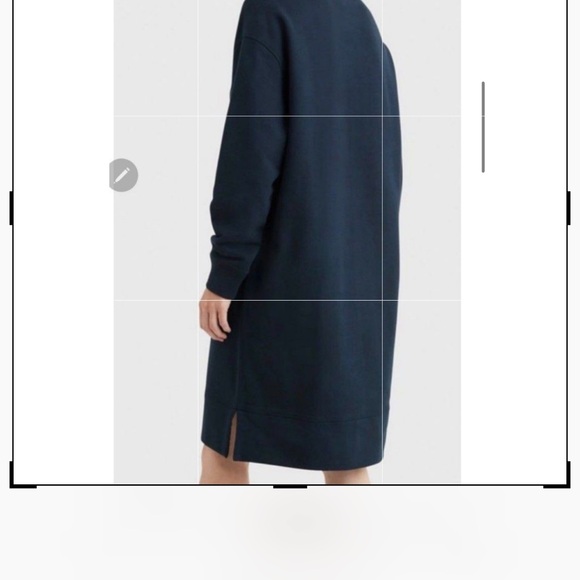 Tommy Hilfiger Logo Flag Sweatshirt Dress Oversized Long Sleeve Navy Red Blue S - Picture 5 of 6